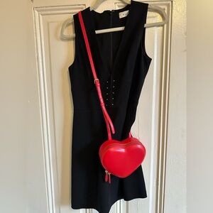 A.L.C. Black V-Neck Mini Dress